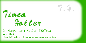 timea holler business card